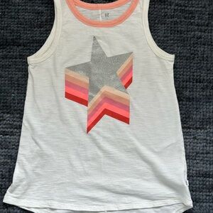 GAP Kids' Star Tank Top - White and Pink